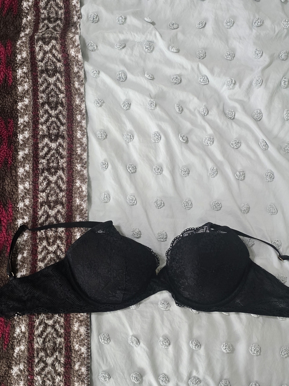Women's Black Lace Push-Up Bra Victpria Secret
